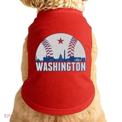 Washington DC Baseball Skyline Doggie Tank
