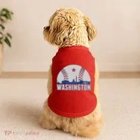 Washington DC Baseball Skyline Doggie Tank thumb 2