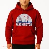 Washington DC Baseball Skyline Hoodie thumb 2