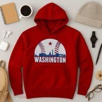 Washington DC Baseball Skyline Hoodie thumb 3