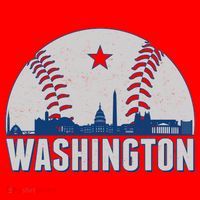 Washington DC Baseball Skyline Hoodie thumb 7