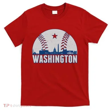 Washington DC Baseball Skyline T-Shirt