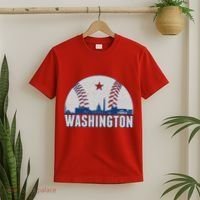 Washington DC Baseball Skyline T-Shirt thumb 2