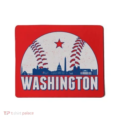 Washington DC Baseball Skyline Mousepad