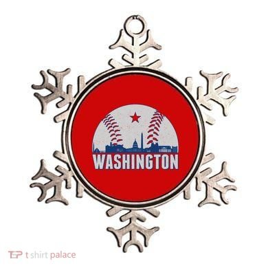 Washington DC Baseball Skyline Ornament