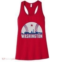 Washington DC Baseball Skyline Women's Tank Top thumb 0