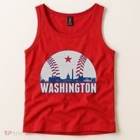 Washington DC Baseball Skyline Tank Top thumb 2