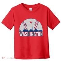 Washington DC Baseball Skyline Toddler T-Shirt thumb 0