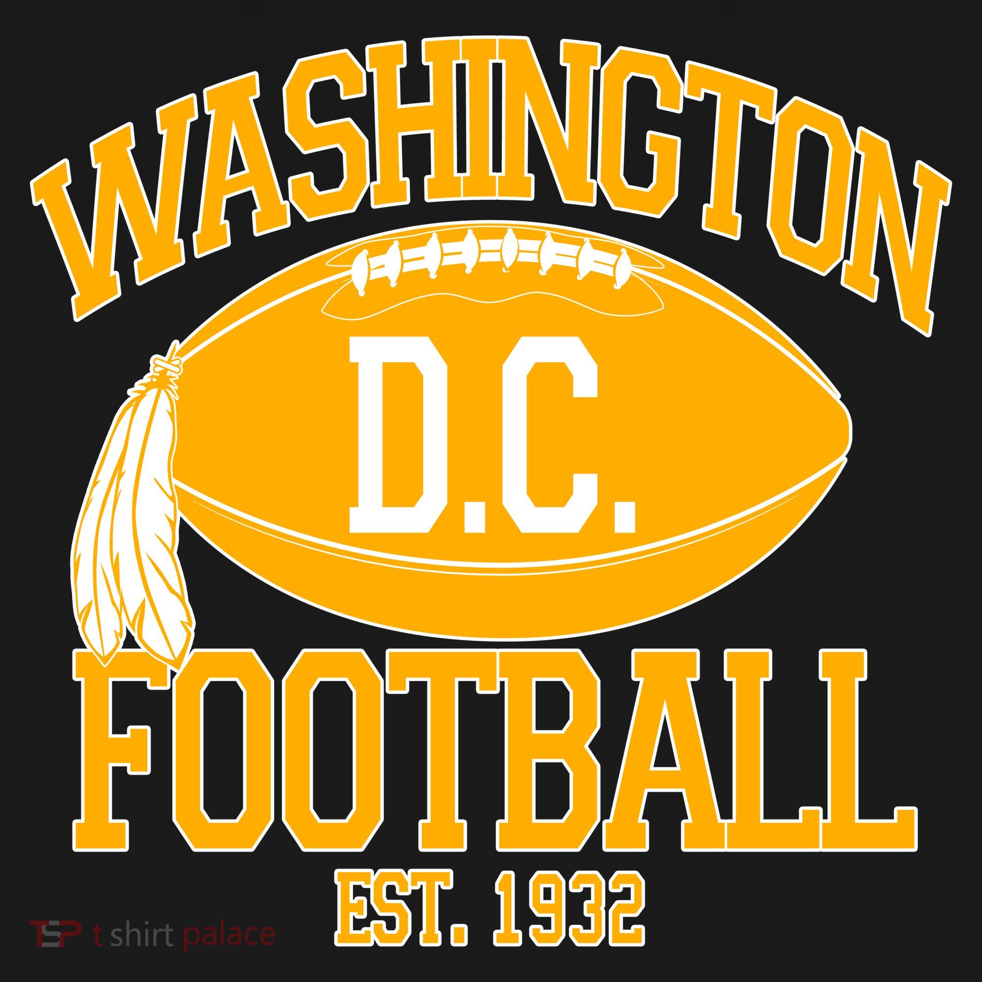 Washington DC Football Est 1932 Logo Football Fan Ornament