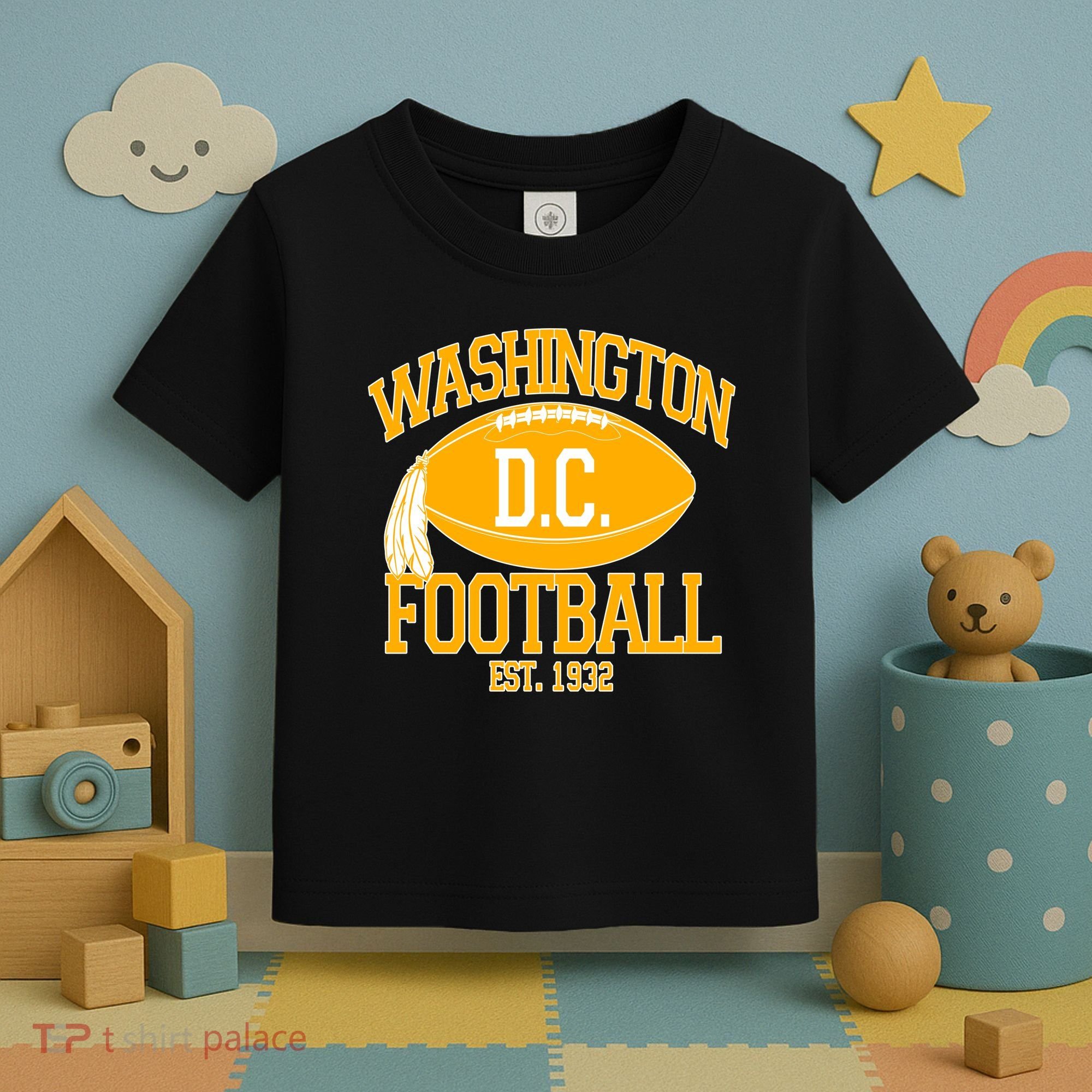 Washington DC Football Est 1932 Logo Football Fan Toddler T-Shirt
