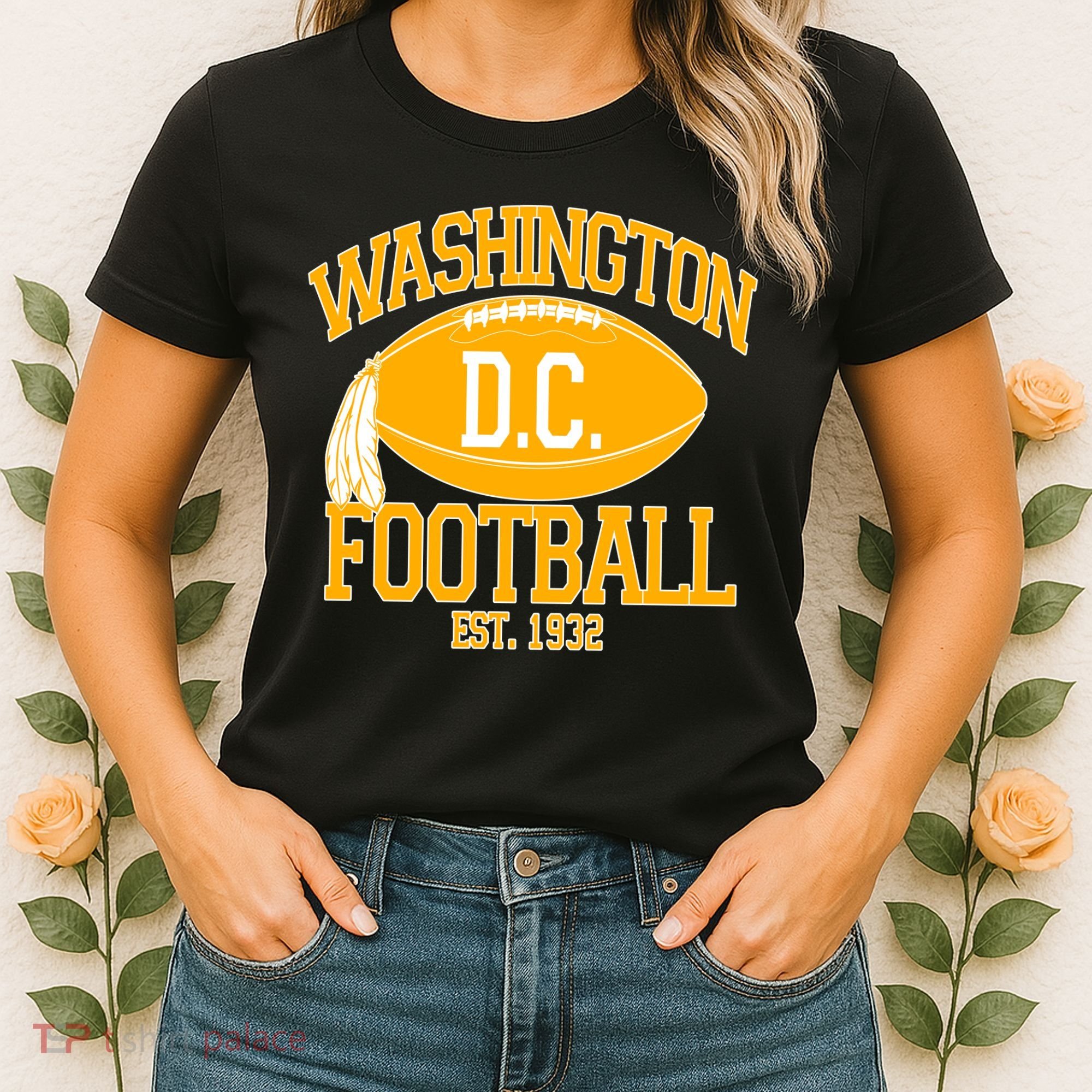 Washington DC Football Est 1932 Logo Football Fan Women's T-Shirt