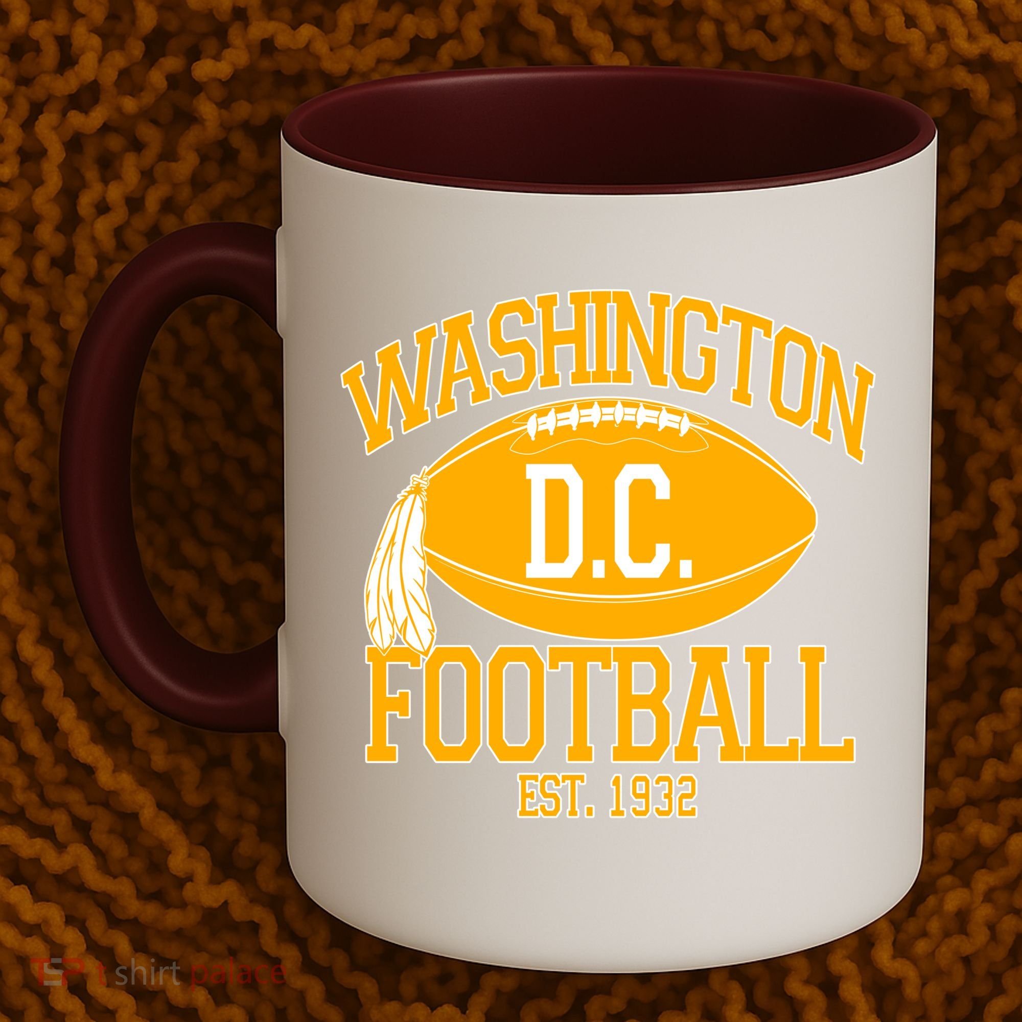 Washington DC Football Est 1932 Logo Football Fan Coffee Mug