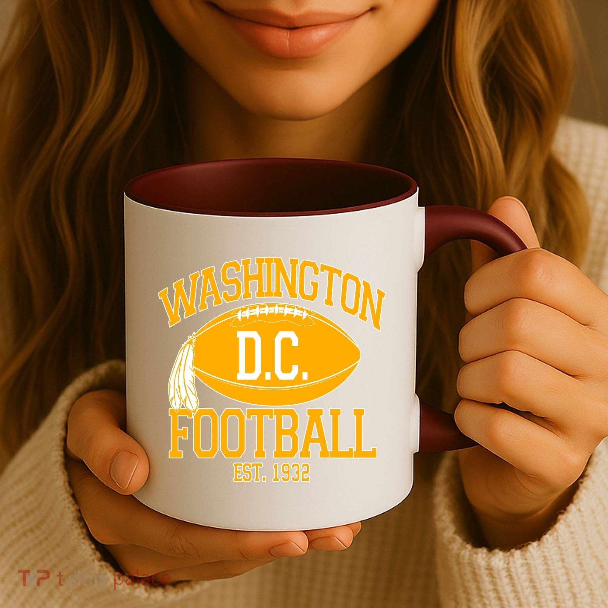 Washington DC Football Est 1932 Logo Football Fan Coffee Mug