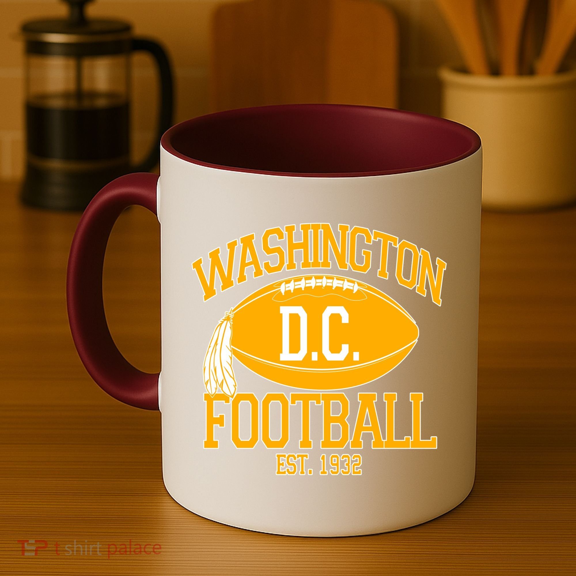 Washington DC Football Est 1932 Logo Football Fan Coffee Mug