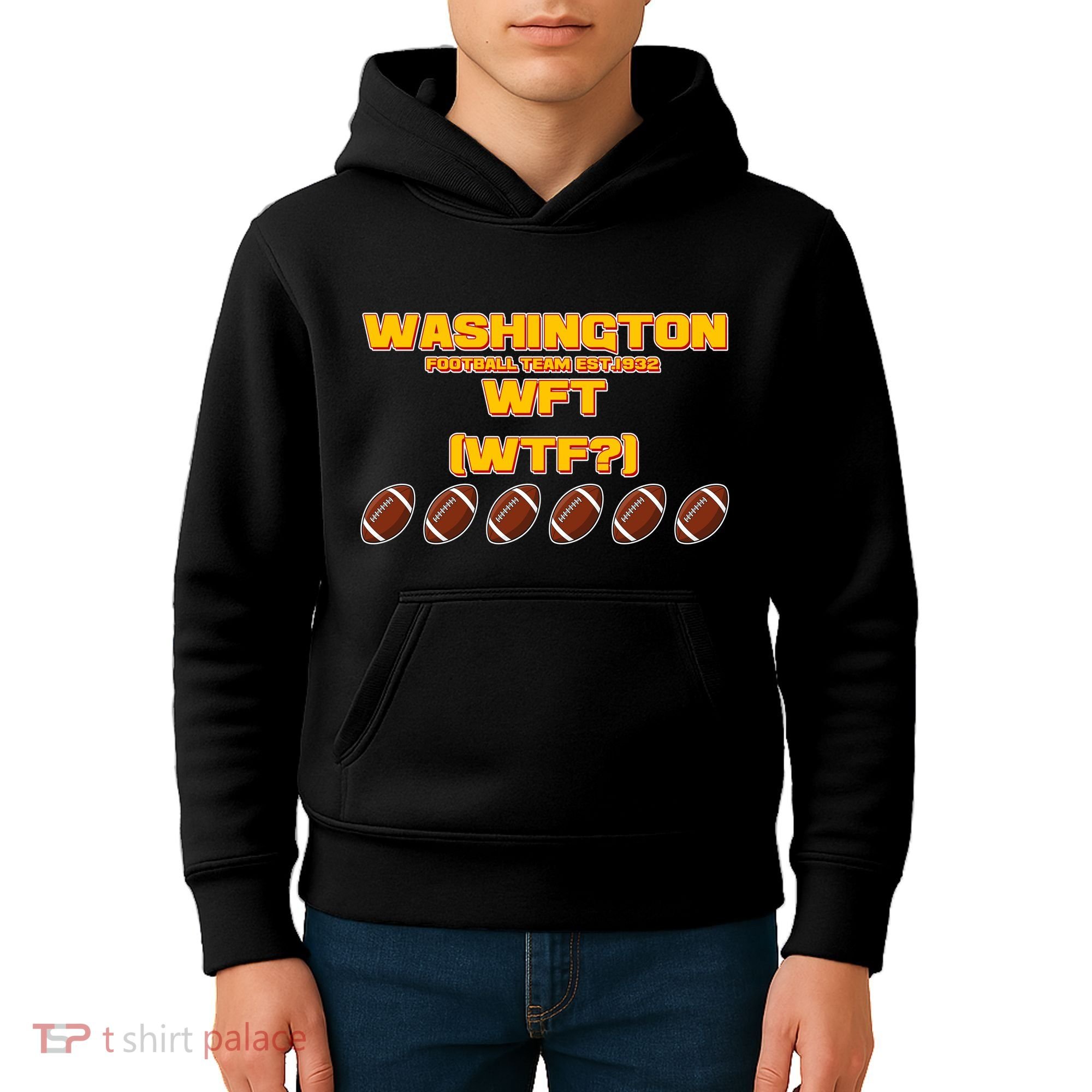 Washington Football Team Est 1932 WFT WTF? Kids Hoodie