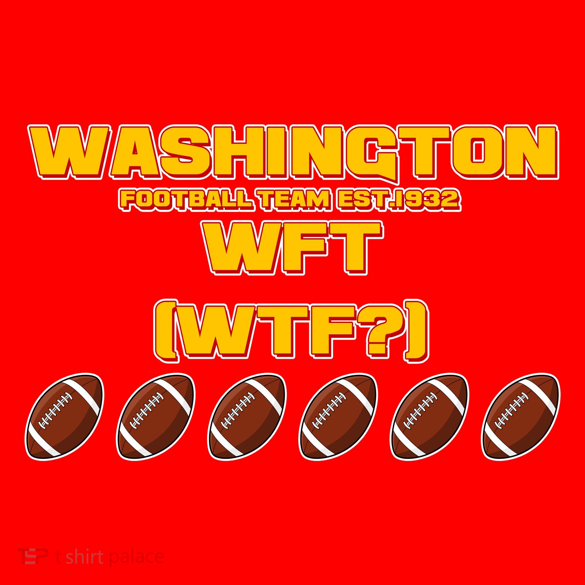 Washington Football Team Est 1932 WFT WTF? Santa Hat