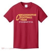 Washington Football Team It Is What It Is Kids T-Shirt thumb 0