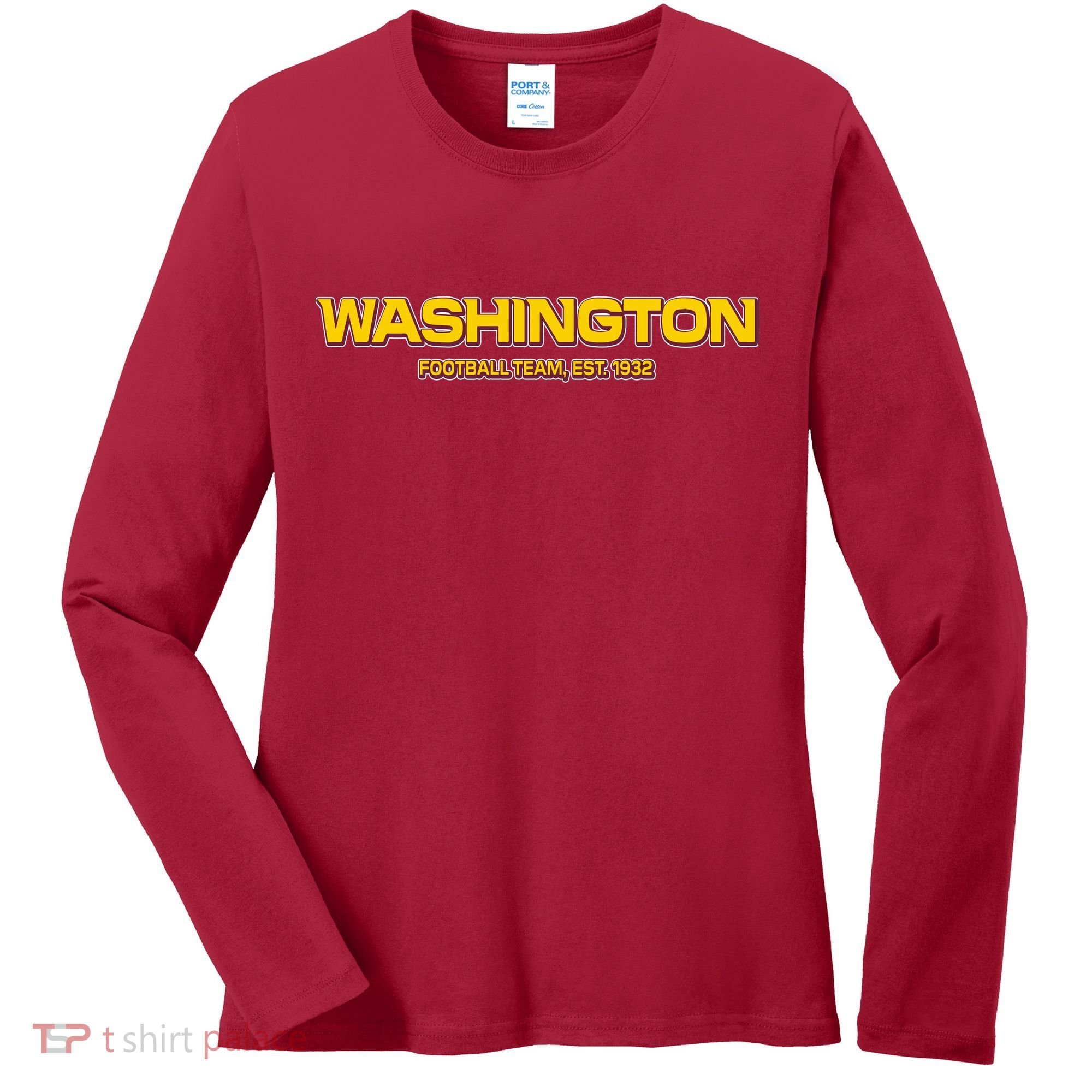 Washington Football Team Logo Women's Long Sleeve Shirt