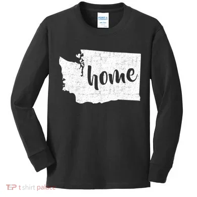 Washington Home State Kids Long Sleeve Shirt