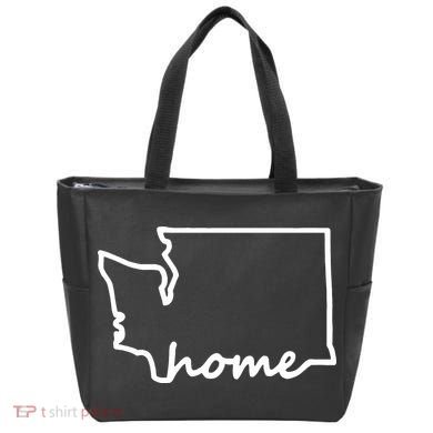 Washington Home State Map Tote Bag