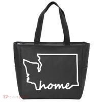 Washington Home State Map Tote Bag thumb 0