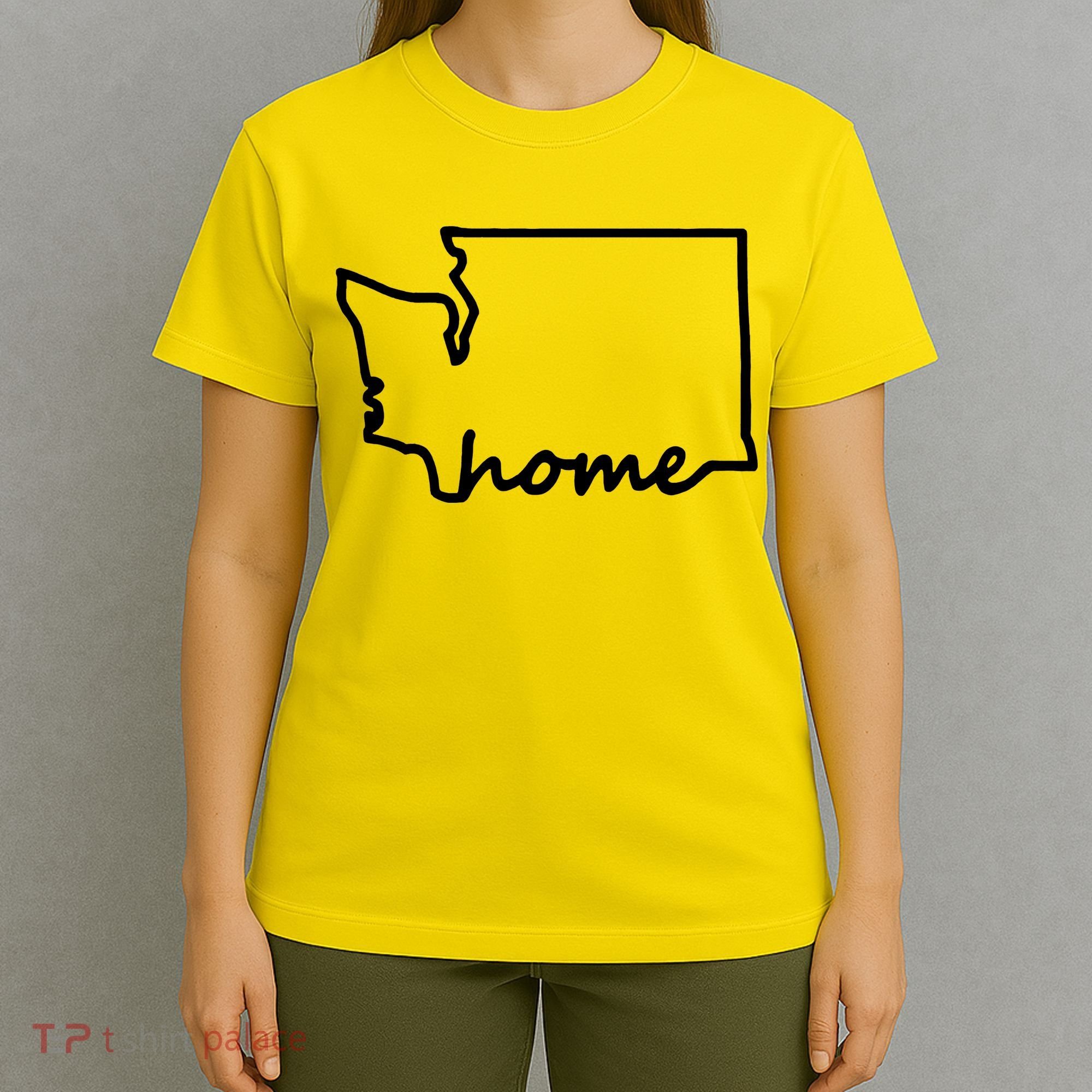 Washington Home State Map T-Shirt