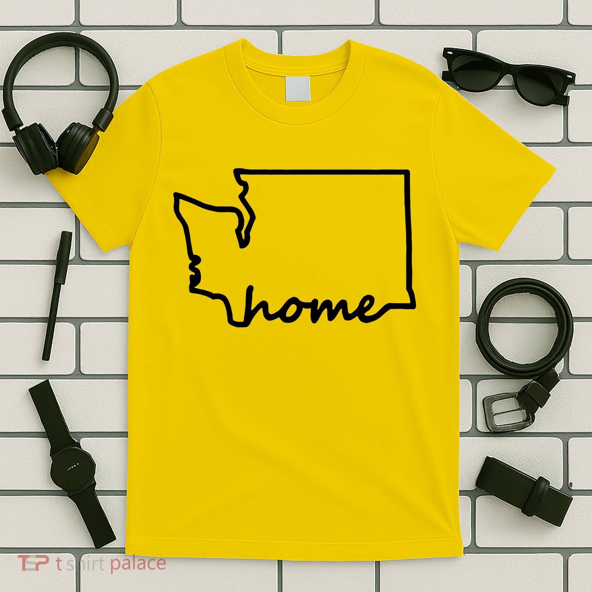 Washington Home State Map T-Shirt