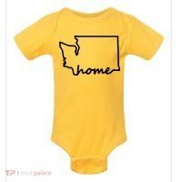 Washington Home State Map Baby Bodysuit thumb 0