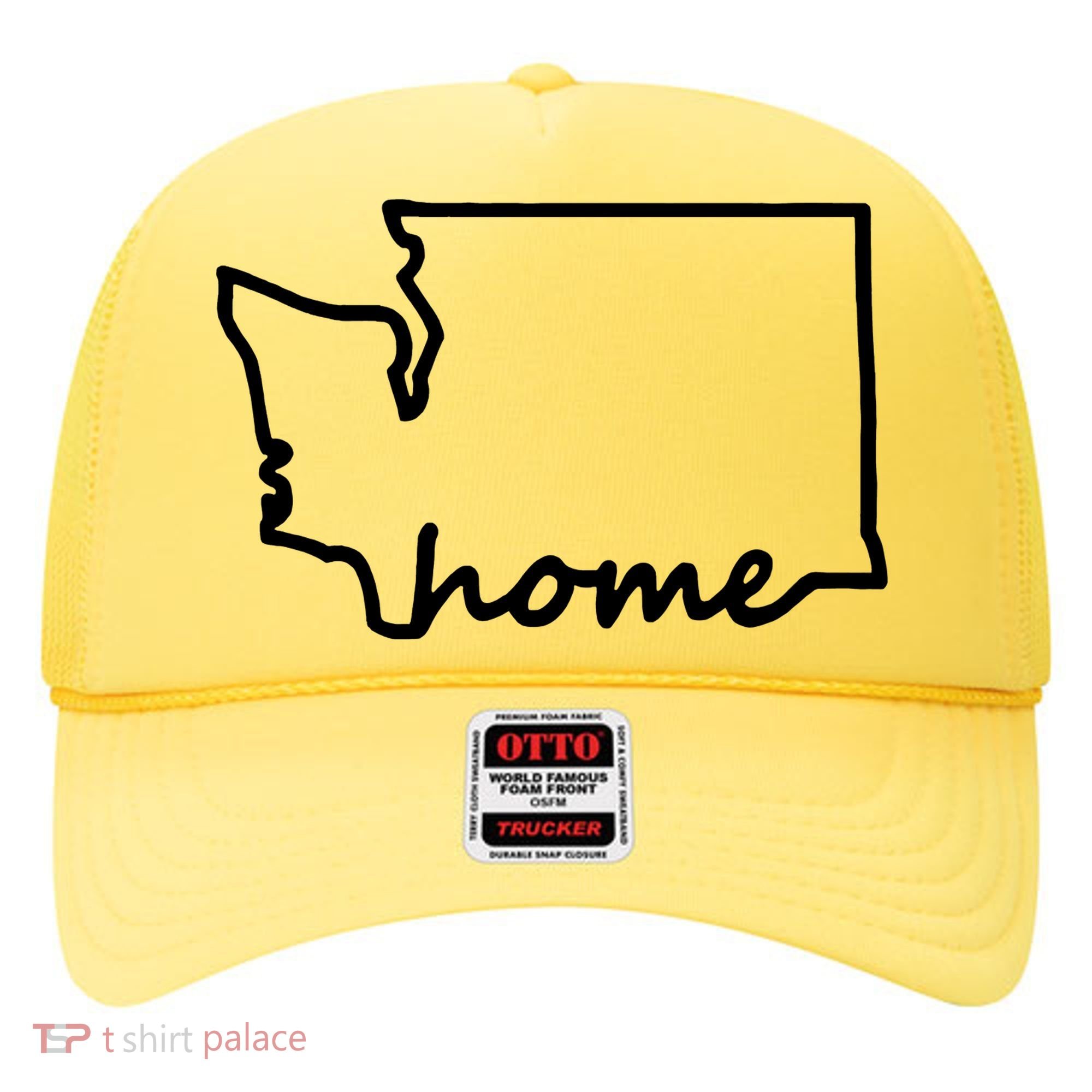 Washington Home State Map Hat