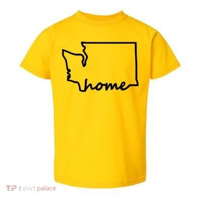 Washington Home State Map Toddler T-Shirt