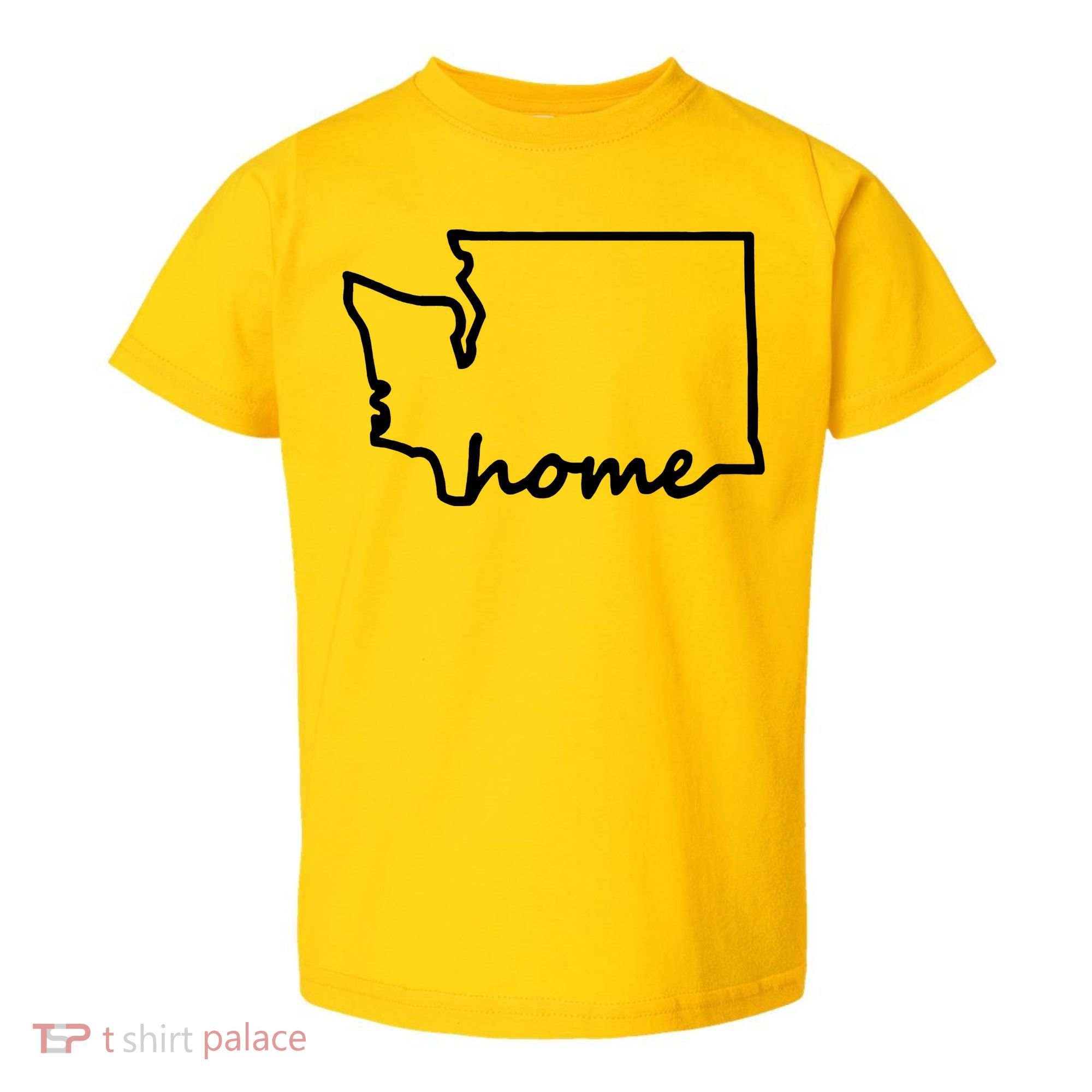 Washington Home State Map Toddler T-Shirt