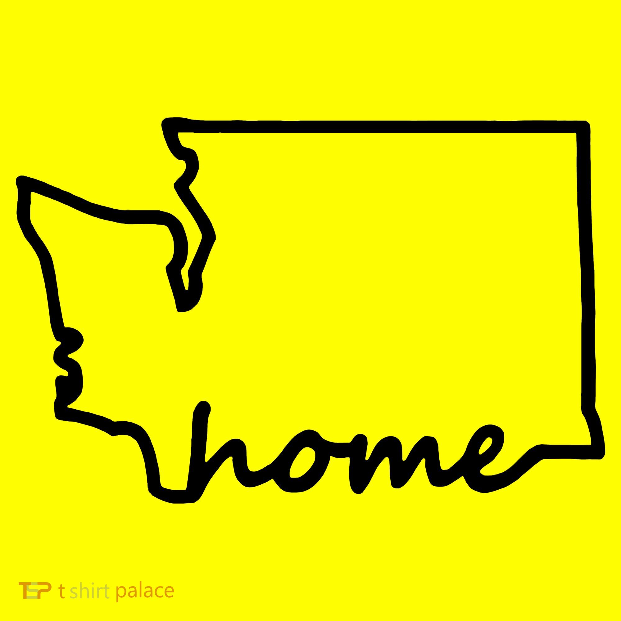 Washington Home State Map Toddler T-Shirt