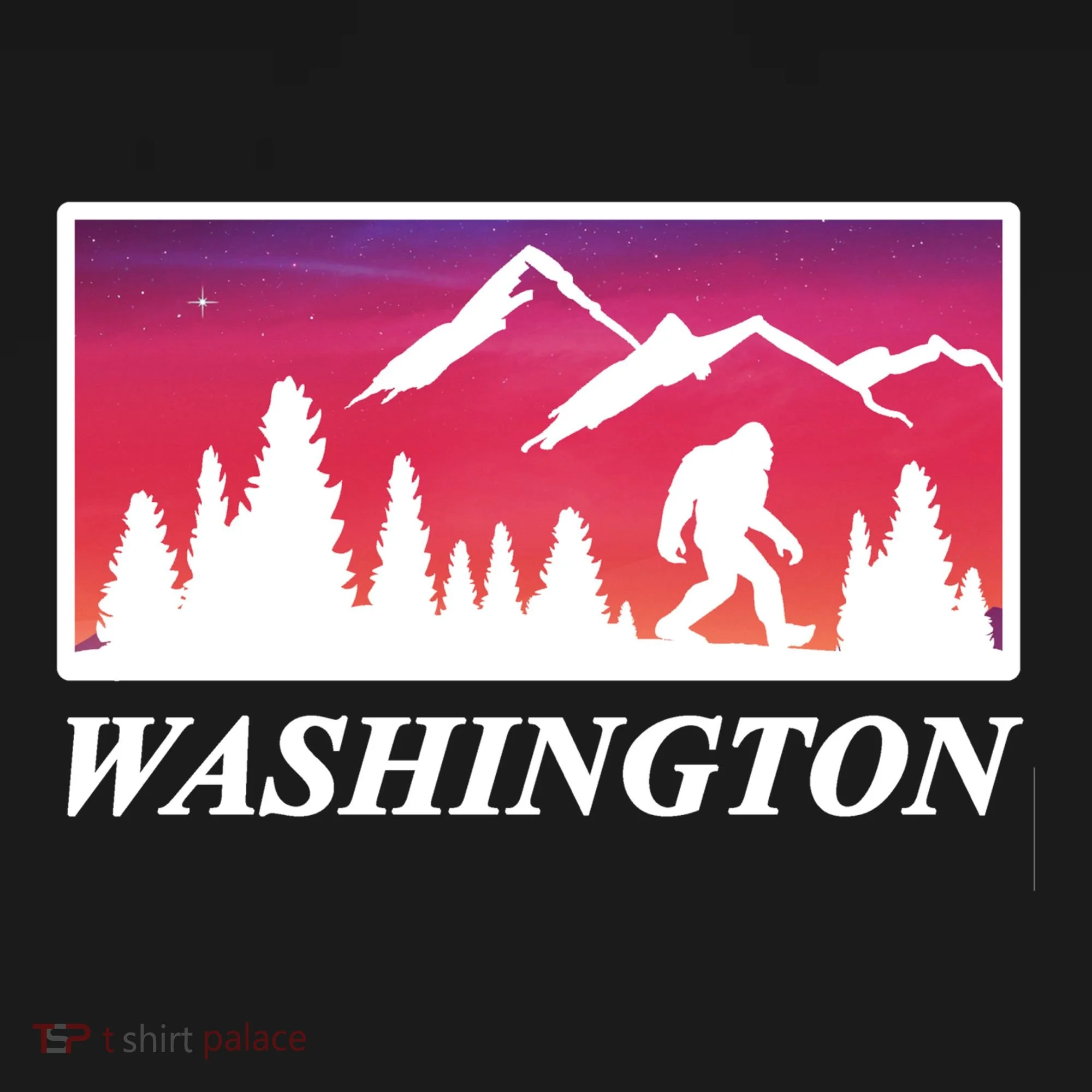 Washington Pacific Northwest Big Foot Doggie Tank