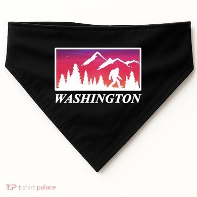 Washington Pacific Northwest Big Foot USA-Made Doggie Bandana