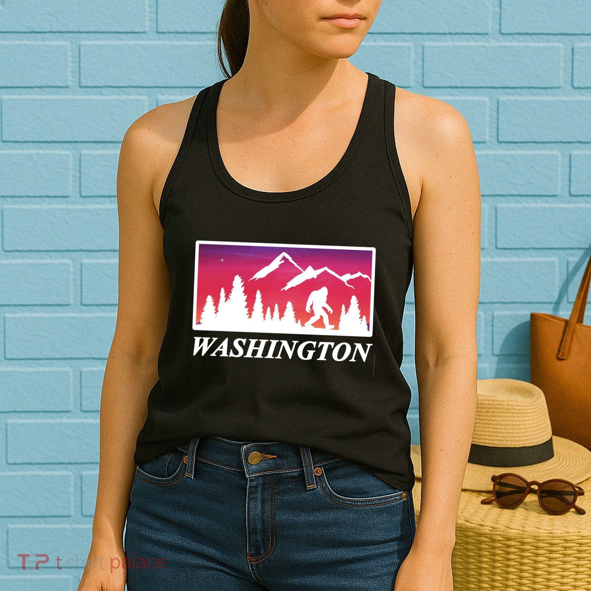 Washington Pacific Northwest Big Foot Women's Tank Top