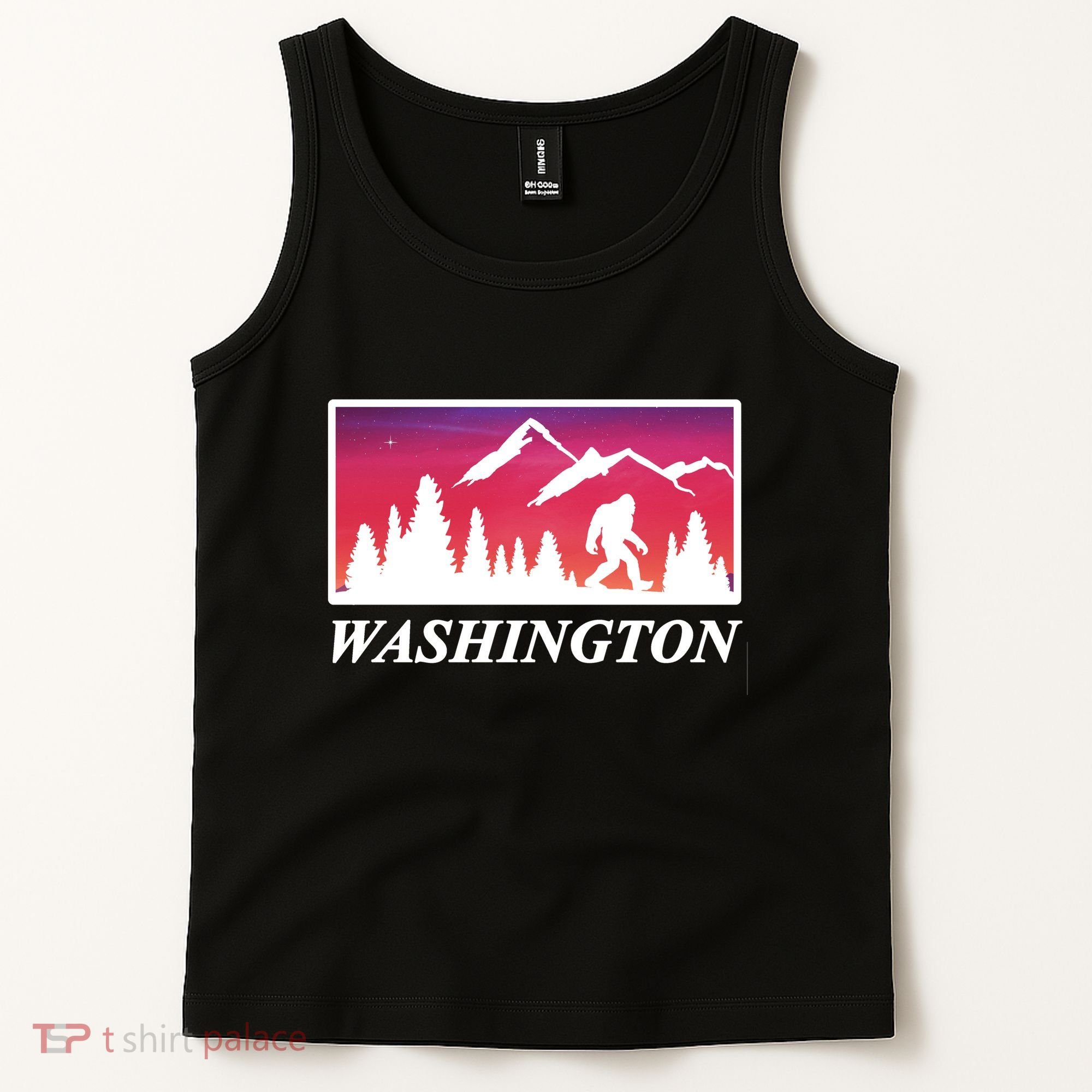 Washington Pacific Northwest Big Foot Tank Top