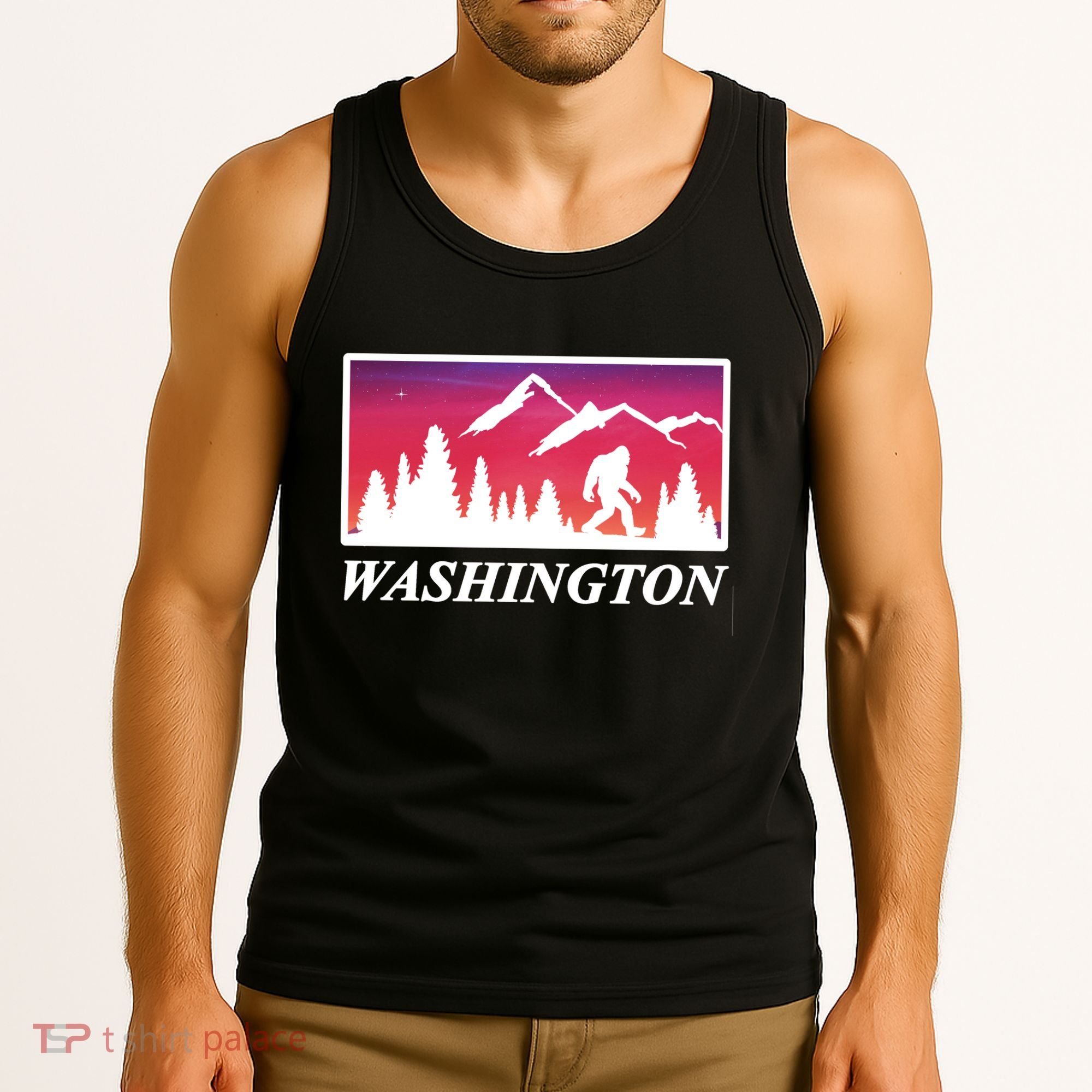 Washington Pacific Northwest Big Foot Tank Top