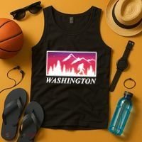 Washington Pacific Northwest Big Foot Tank Top thumb 4