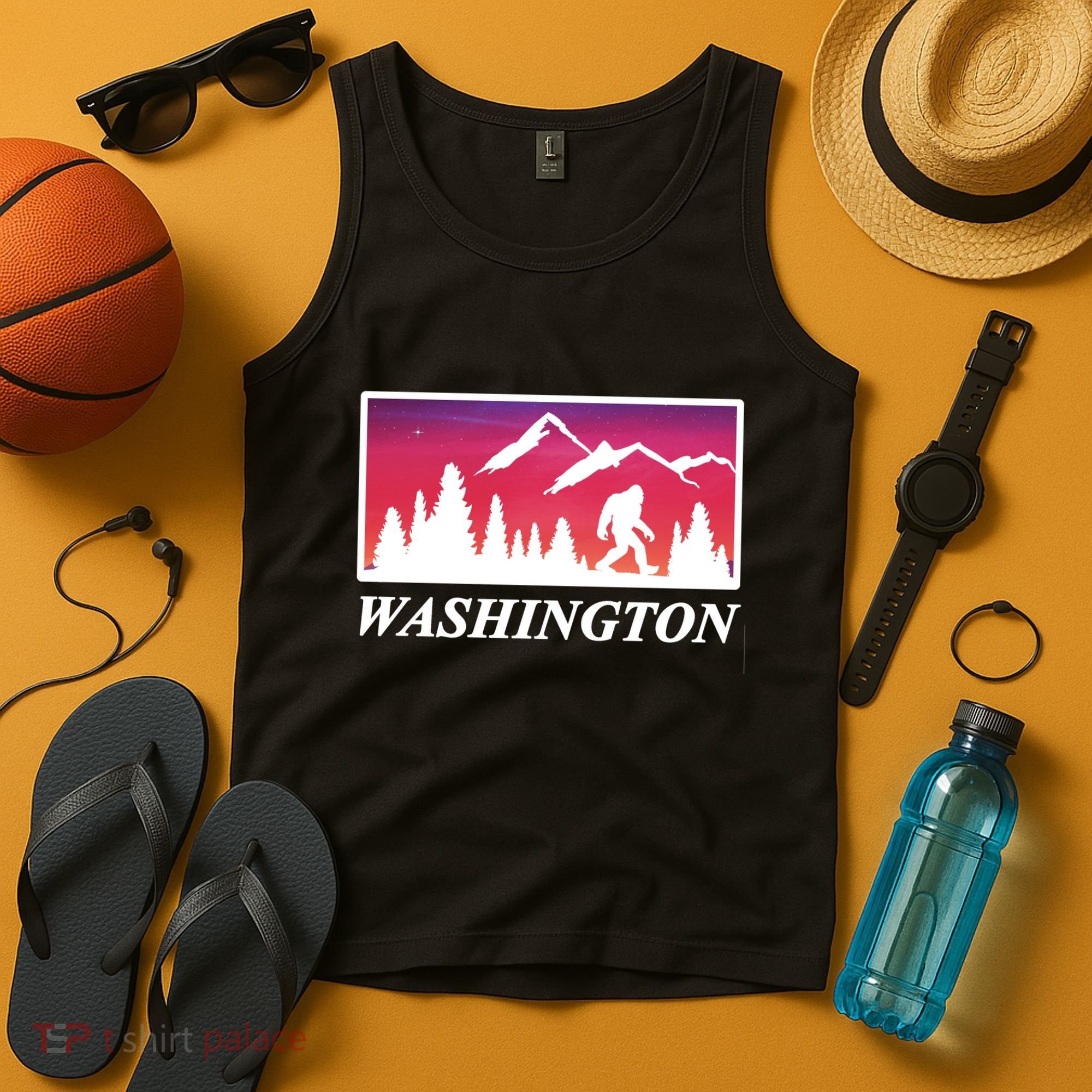 Washington Pacific Northwest Big Foot Tank Top