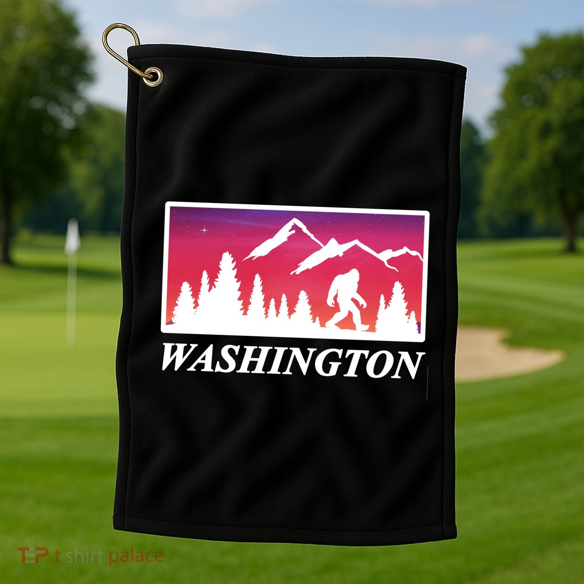 Washington Pacific Northwest Big Foot Golf Towel