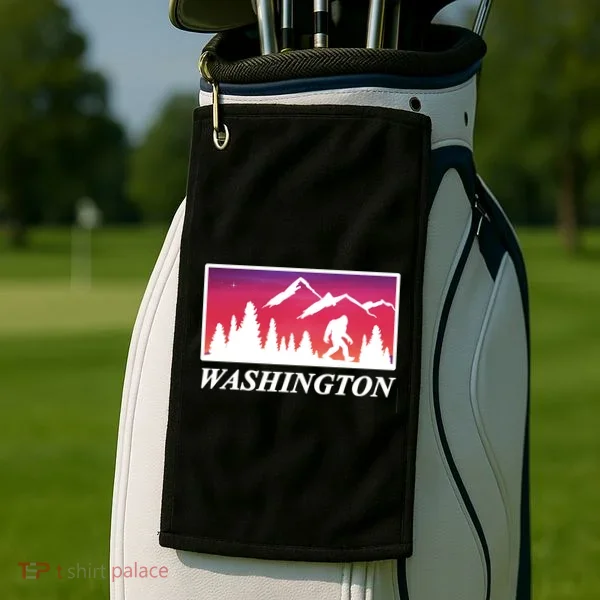 Washington Pacific Northwest Big Foot Golf Towel