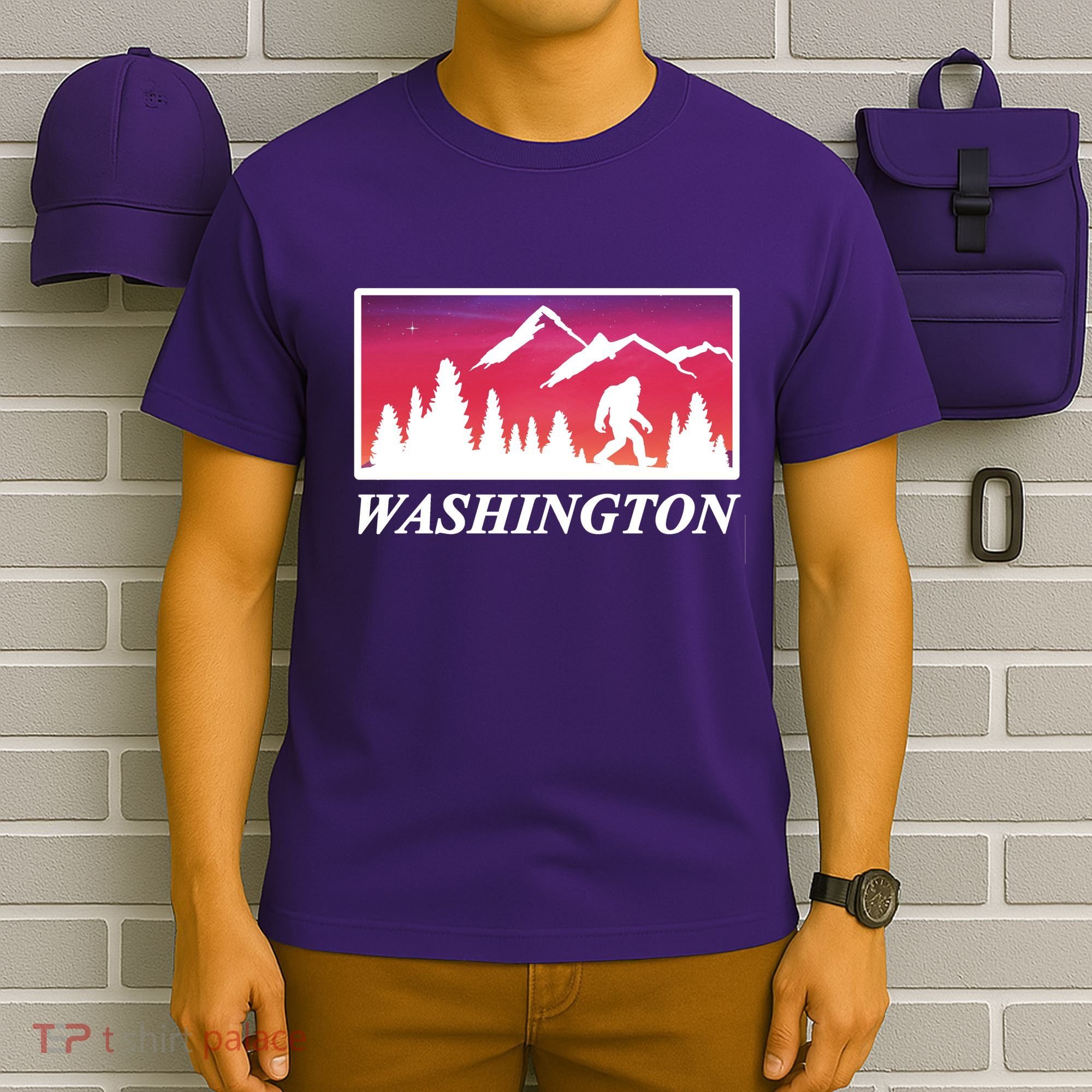 Washington Pacific Northwest Big Foot T-Shirt