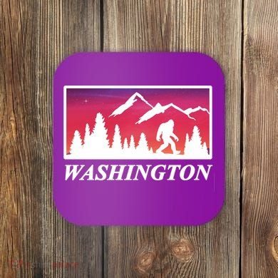 Washington Pacific Northwest Big Foot Coaster