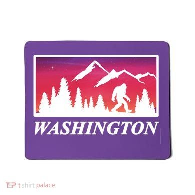Washington Pacific Northwest Big Foot Mousepad