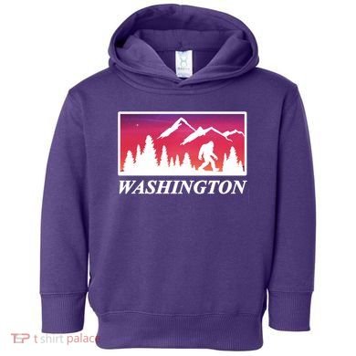 Washington Pacific Northwest Big Foot Toddler Hoodie