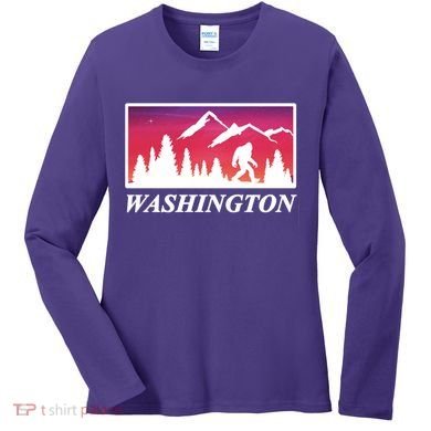 Washington Pacific Northwest Big Foot Women's Long Sleeve Shirt