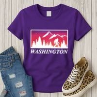 Washington Pacific Northwest Big Foot Women's T-Shirt thumb 3