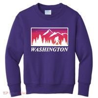Washington Pacific Northwest Big Foot Kids Sweatshirt thumb 0