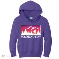 Washington Pacific Northwest Big Foot Kids Hoodie thumb 0