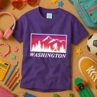 Washington Pacific Northwest Big Foot Kids T-Shirt thumb 3